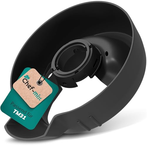 Chef-Mix Base Della Ciotola di Miscelazione TM 31 Nero Ricambio per Bimby TM31 - Base del Contenitore in Plastica per la Ciotola di Miscelazione Bimby TM31 - Ricambi Bimby TM31 Accessori Bimby TM31