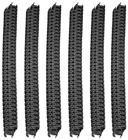 100 st dubbelslinga bindande trådryggar, 34 tänder 3:1 stigning 7,9 mm diameter 40 ark Kapacitet spiralbindningsspolar för A4-papper (Black)