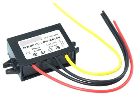 TRKTDXLQRI 8-36V 19V 30V to 12V 24V 1A 2A 3A 4A Buck Boost DC DC Converter Step-down/up Voltage Stabilizer Car Boat Power Supply CHENRANYIN(8-36V to 12V 2A)