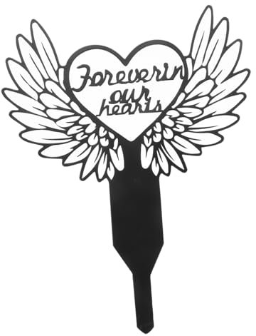 Milisten Piquet Commémoratif pour Animaux De Compagnie Piquet De Plaque Commémorative Métallique Décoration De Cimetière pour Jardins Et Pelouses