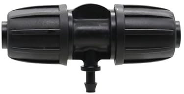 MULONGOR 2 uds. Tubo de 16mm a Interfaz de Manguera de 4/7mm Conectores bloqueados riego de jardín adaptadores de conexión divisores de Manguera de 4 vías y 3 vías(Black-01)