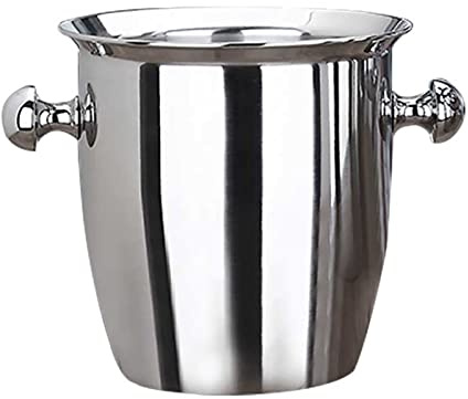 Seau à glace martelé avec support, grand seau à glace sur pied en acier inoxydable pour bière, refroidisseur de vin, utilisation en extérieur ou en intérieur