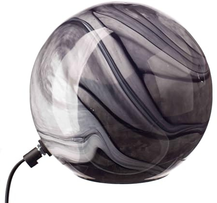 Sphere Glass Table Lamp, 20cm, Mouth Blown Glass in Night Sky Design