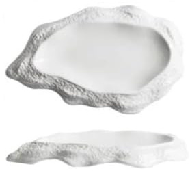 Assiettes Service de Table Assiette À Pâtes Créative En Céramique Blanche, Dîner Occidentale For La Maison, Vaisselle De Cuisine, Décoration For Plat Froid(26.5cm)
