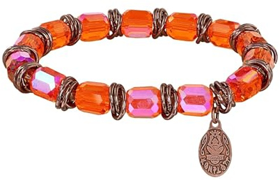 Konplott Armband elastisch Festival orange antik Kupfer