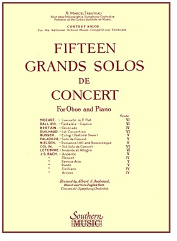 15 Grands Solos de Concert: Oboe Solo/Piano Set