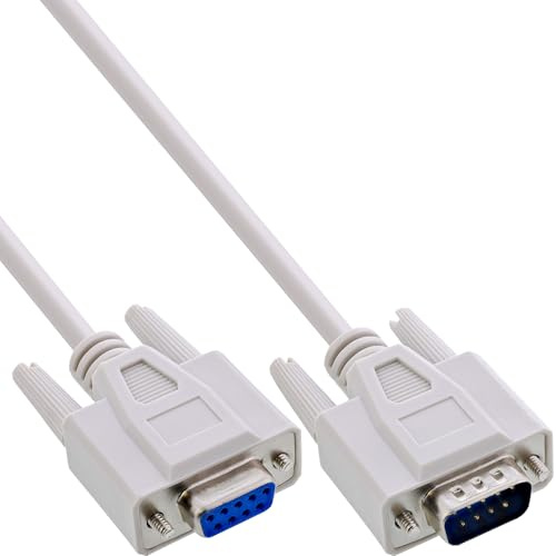 InLine 12214 seriell förlängning, 9 pol kontakt/uttag, kasse, 1:1 belägen, 20 m