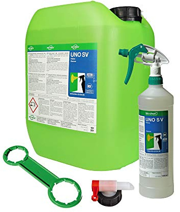 bio-chem UNO S V Universalreiniger 10L Sparpack | Viskos-Konzentrat mit 1L Universalreiniger, Ablasshahn und Kanisterschlüssel