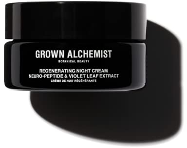 Grown Alchemist Night Cream, Regenerating Overnight Anti Wrinkle, Anti Aging Face Cream - Vegan Peptides, Collagen Cream, Vitamin Rich for Tightening and Firming, Hydrating Hyaluronic Acid 40 ml
