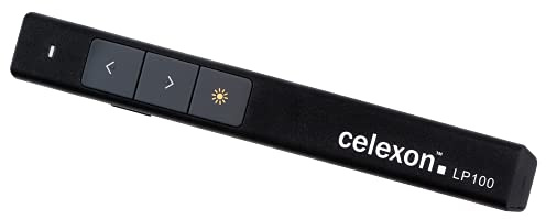 celexon Laser-Pointer Economy LP100 | bis 200m Reichweite | Laserklasse 2 | Fernbedienung für interaktive Präsentationen | ideal für Unternehmen, Unterricht und öffentliche Auftritte