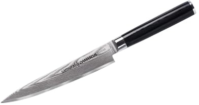Samura Damasco - Cuchillo japonés de cocina profesional (150 mm, 67 capas, dureza 61 HRC)…