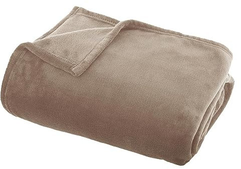 ATMOSPHERA CREATEUR D'INTERIEUR - Ollis, un giaciglio di flanella beige 130x180cm