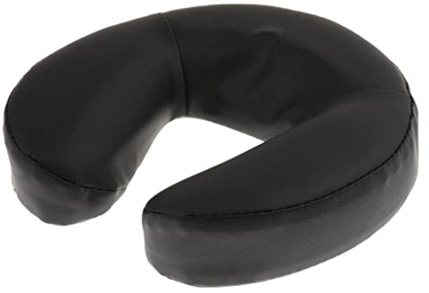 Hellery Gesichtskissen Massagekissen Nasenhörnchen für Kopfstütze Massageliege Salon - Schwarz