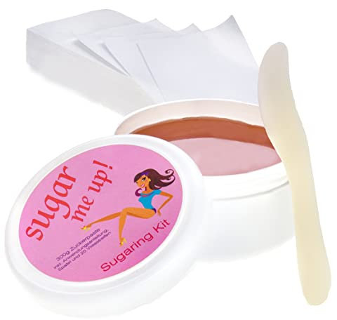 Sugaring Paste Zuckerpaste Sugar me up - inklusive Spatel, Vliesstreifen, Anwendungsanleitung Made in Germany