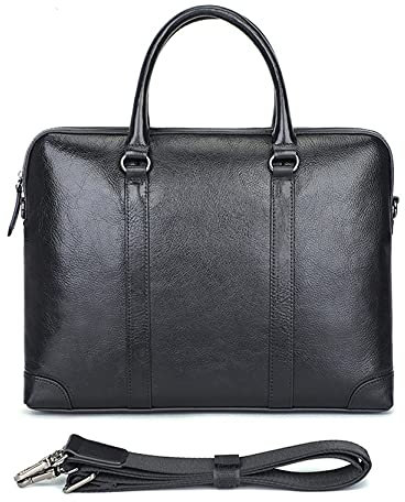 Herren Laptoptasche Arbeitstasche Handtasche, Männer Echtes Leder Handtasche 14inch Laptop Portfolio Satchel Büro Aktentasche Business Schulter Messenger Bag Vintage Crossbody Bag Laptop Businesstasch