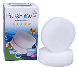 PureFlow 2 Skimmerfilter Nr.13 - Effektiver Vorfilter für Pools – Entfernt 99,9% Insekten & Schmutz – Schützt Hauptfilter vor Verunreinigungen – Chlorfreie Desinfektion – Für Körbe mit 12cm BodenØ