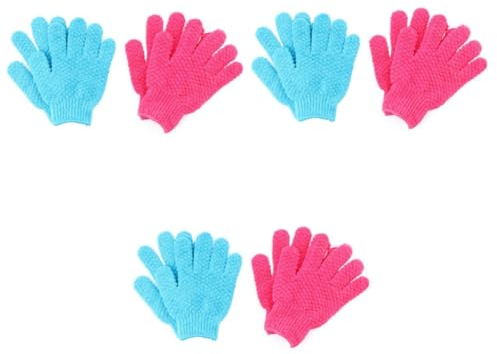 Housoutil 12stücke Exfolierende Handschuhe Kreative Peeling-handschuhe Für Körper Und Gesicht Langlebig Und Bequem Für Duschen Und Hautpflege Und Rosarot
