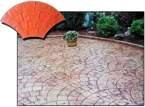 Molde de hormigón impreso imitacion Abanico - Moldes Hormigon Impreso Tematización (FLEXIBLE, 80x60 MILÁN)