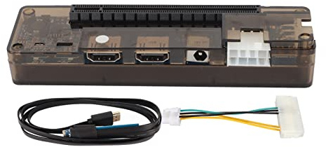 KIMISS Dock per scheda video esterna portatile, 6 pin 8 pin elettronica accessori per computer componenti componenti interni interfaccia uscita PCI E3.0 GPU base grafica Dual TD, Populor