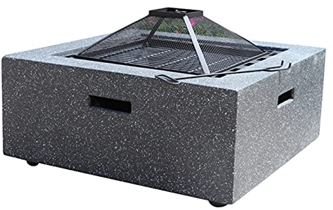 NOALED Feuerstelle im Freien, Gartenterrasse, Grill, Freizeittisch, Feuerstelle zum Kochen im Freien, Feuerschale mit Holzofen, multifunktionaler Heizkamin