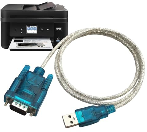 Cable RS232 USB - Puerto Serie 9 Pines Adaptador USB - Cable convertidor USB 2.0 Macho RS232 Hembra Serie DB9 con chipset prolífico