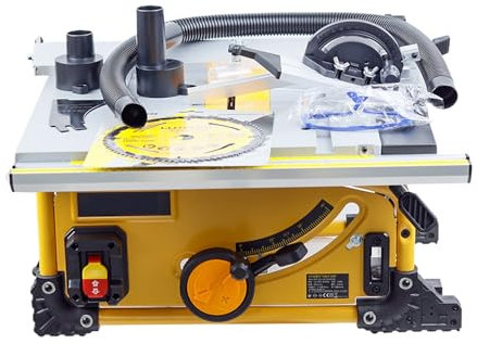 Sierra circular de 80 dientes, 1500 W, máquina de corte de madera sin polvo, sierra de mesa deslizante portátil para carpintería para trabajo de bricolaje, sierra de escritorio de 8 pulgadas