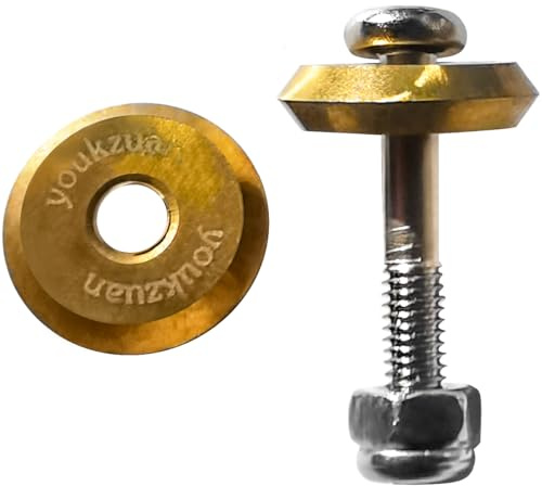 2pcs Titan-Beschichteter Fliesenschneider 12 mm Ritzrad 14A für alle Sigma Zuggriffe, Legierungs-Manueller Keramikfliesen-Schneiderad-Ersatzklinge für Keramik, Glas, Porzellan, Keramikfliesen