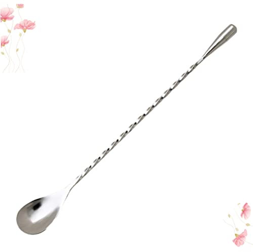 Cabilock 3piezas Cucharas Inoxidable Mango Antióxido para Bares y Restaurantes Práctico