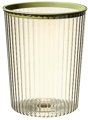 Fdit Bidone della Spazzatura Trasparente, Ampio Spazio di Archiviazione, Forma Minimalista, Cestino della Spazzatura Trasparente, Grande capacità, Coperchio Facile da Fissare, Adatto