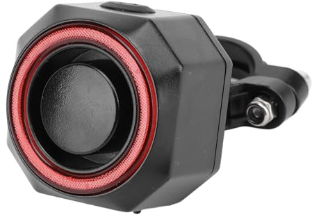 Cykel Alarmsystem med Fjärrkontroll, Vibrationssensor, Uppladdningsbart, Kompakt Stöldlarm för Elcykel, Motorcykel, Skoter