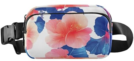 Cartoon Begonia White Stylish Fanny Waist Pack for businesswoman Waterproof with Adjustable Strap for Workout Running Hiking mariconeras de cintura para, cartoon Begonia white, Modern