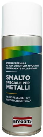 La zappa Smalto spray speciale per metalli, specifica per l' utilizzo sui materiali metallici (Bianco Ghiaccio Opaco)