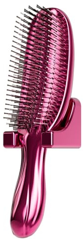 Detangling Hair Brush Massage Hairbrush for Men & Women - AJXX Detangler Brush for Thick Hair，Effortlessly Shaping Hairbrush for All Type, Ergonomic Design for Curly and Straight（Pink）