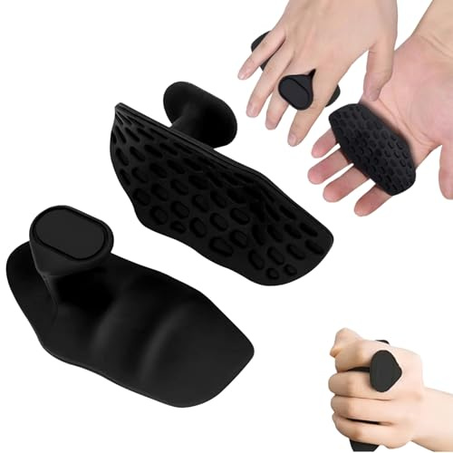 Ceeyoll Impugnature per Sollevamento Pesi, Impugnature Antiscivolo per Palestra, Gomma Flessibile per Sollevamento Pesi, Guanti Ergonomici per Fitness per Uomo e Donna, Proteggono I Calli