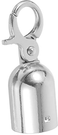 BESTOYARD Butée De Cordon Acier Inoxydable Avec Mousqueton Argenté Embout Simple Pour Barrières Contrôle De Foule Et File Attente