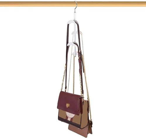 Organizador de bolsos, 360 grados giratorios para bolsos y bolsillos, gancho para ahorrar espacio, organizador de mochila para bolso de mano, corbata, sombrero, bufanda, pañuelo, sujetador