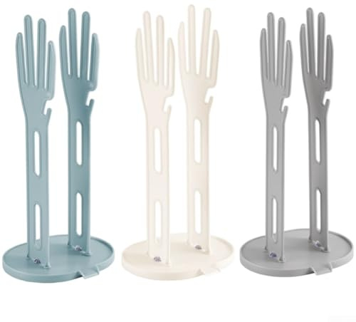Linnkyfloa 3Pcs Drip Tray - Washing Up Gloves Holder Wall Or Cabinet Mount Plastic Storage Holder For Dishcloths And Cleaning Tools