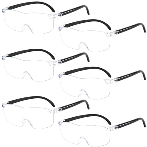 6pcs Vergrößerungsbrille Lupenbrille für Brillenträger Kopflupe Die Vergrößerungen Betragen 3X 5X 8X 10x 12x 16x Eignet Sich zum Lesen Im Alter für Handarbeiten Und Präzisionsarbeiten