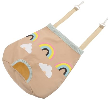 CLISPEED Bolsa Alimentadora Colgante para Heno Ventilada para Conejos Cobayas y Hámsters Plegable y Portátil para Animales Pequeños