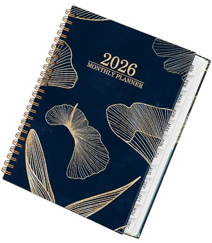 Home Planner 2026 – Agenda Datata Floreale In Carta 21,59×16,5×2 Cm | Calendario Mensile 2026 Per Casa, Ufficio, Classe, Studio, Lavoro, Insegnanti, Studenti E Pianificazione Familiare