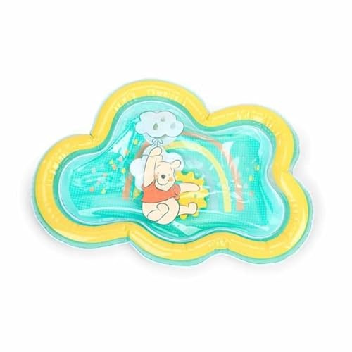 DISNEY BABY -WINNIE- Baby vattenmatta, sensoriskt och pedagogiskt spel, uppblåsbar, lätt att rengöra, vikbar, från födseln