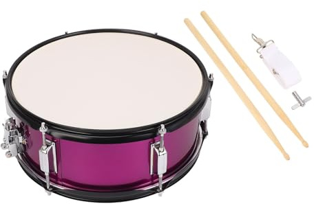 ZenithAur Snare-Drum-Set mit Trommelstöcken und Stimmgerät für Schlagzeuger, liefert warmen, resonanten Klang, 14 x 5,5 Zoll Metallgehäuse-Schlaginstrument
