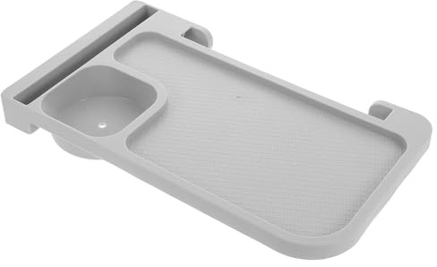 Bandeja Plegable para Reposabrazos de Silla, Accesorio Pp para Exterior | Clip Lateral , Ranuras Antideslizantes , Instalación Rápida , Uso en Camping y Picnic al Aire Libre