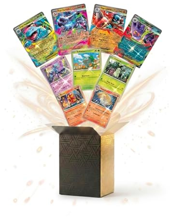 Pokemon-Karten Set – 50 deutschsprachige Sammelkarten inkl. 5 Holos, 1 EX, V oder FullArt Karte und DrisoCard Sammeldeckbox