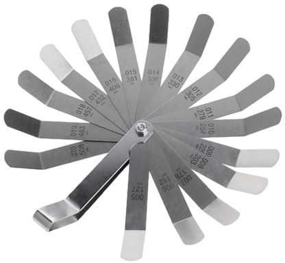 Spessimetro, Misuratore Di Spessore, Nuovo Tastatore Offset Della Valvola Metrico 0,05-1MM 16 Lame per Laboratorio automobilistico
