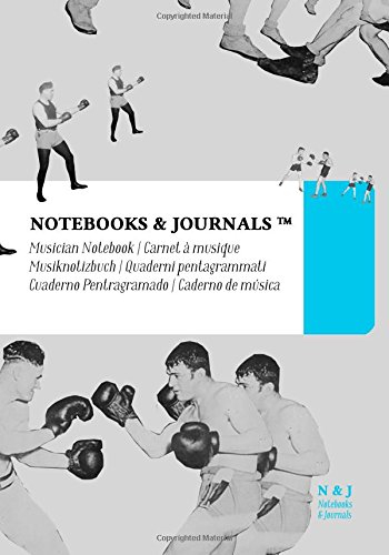 Notenpapier B5 Notebooks & Journals, Boxen (Vintage-Kollektion), Extra Large: (Musiknotizbuch, Musiknotenheft, Notenblock, Notenheft)Soft Cover (17.78 x 25.4 cm)