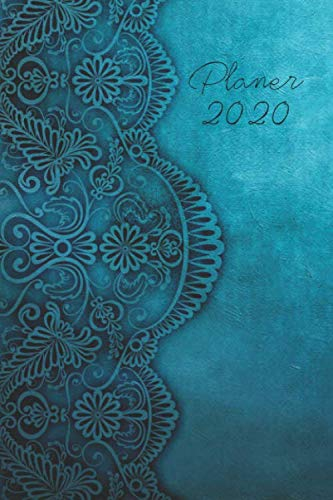 Planer 2020: Wochenplaner in 6x9 (ca. DIN A5) für 2020, 1 Woche auf 2 Seiten, Cover Ornamente links, mit viel Platz für Termine und Kreatives, 120 Seiten / Jahreskalender/ Jahresplaner