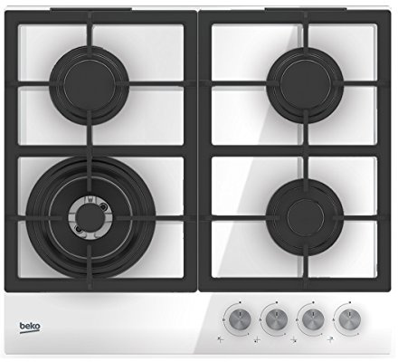 Beko HILW 64225 SW 7763586728 - Placa de cocción (9500 W, diseño moderno)
