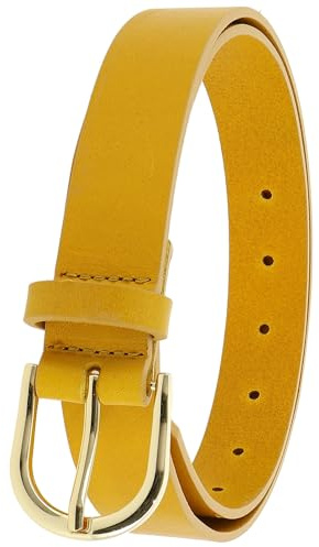 FASHIONGEN - Damengürtel aus pflanzlich gegerbtem Vollnarbenleder, 3 cm breiter ledergürtel, Damengürtel für Jeans, Hosen, RIVOLI