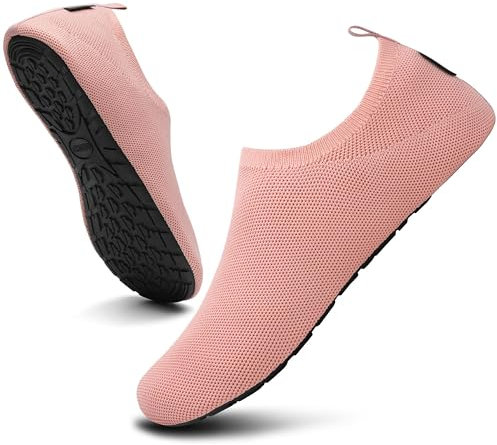 SAGUARO Tofflor för män och kvinnor, lätta, halkfria tofflor för unisex, mesh, ventilerande tofflor, storlek 36–47, Aqua rosa, 38/39 EU